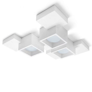 SIDE Soffitto 3 Luci Cubo Sforzin Lampade in gesso Sforzin illuminazione Lampade in gesso